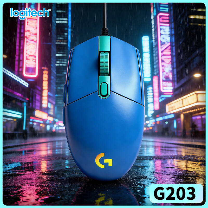 Logitech Mouse G203 - Logitech G203 Wired Mouse for Gaming