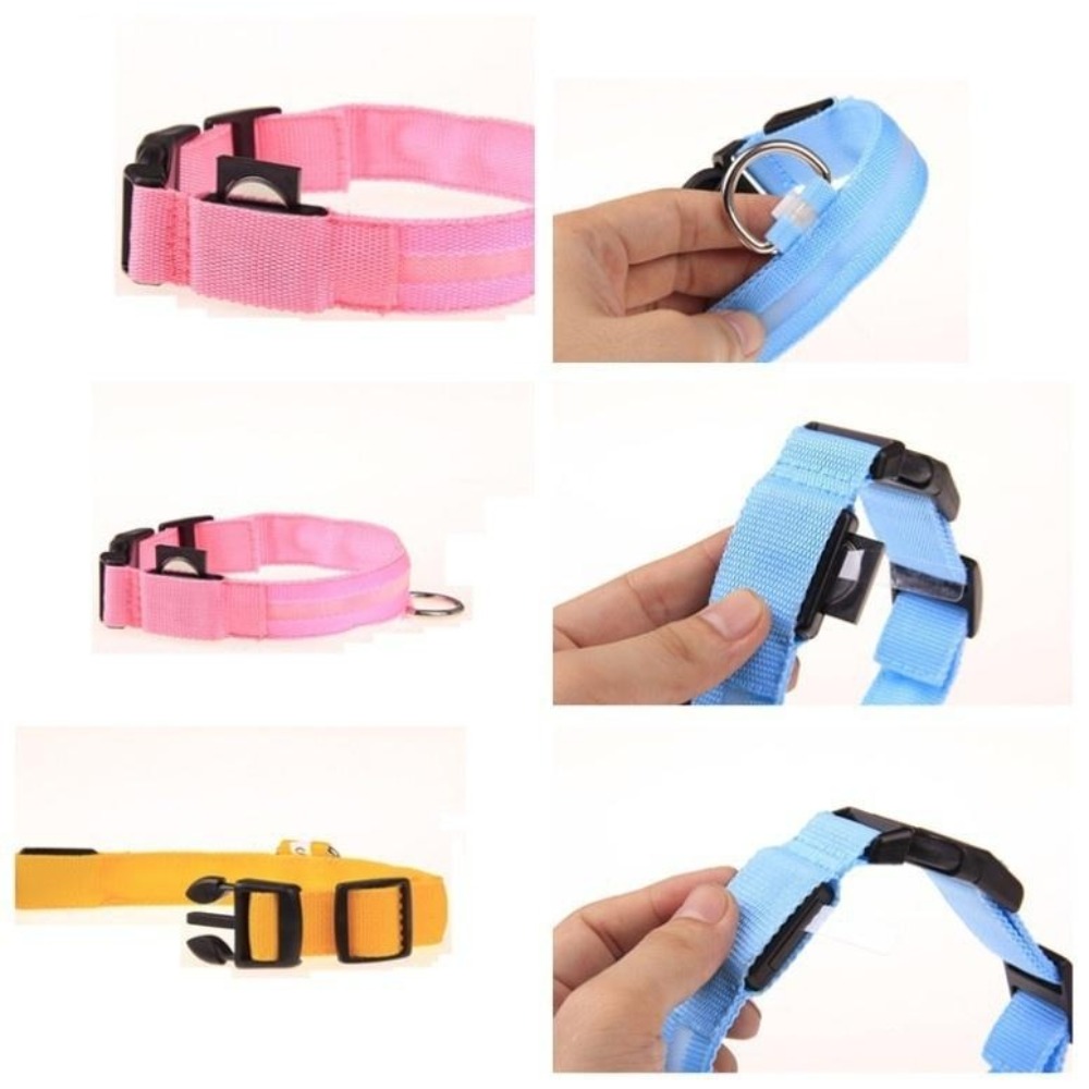 Nylon Reflective LED Dog Colla - Tech Dog Accessories 评论和价格