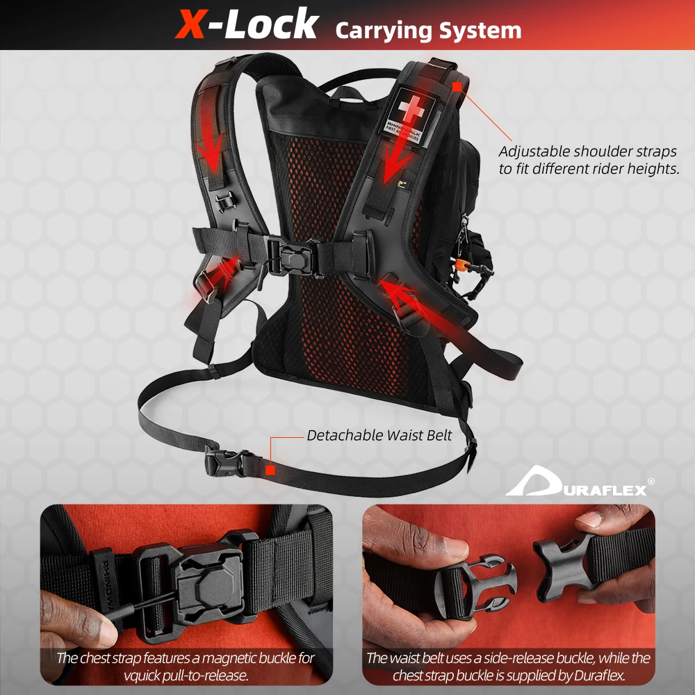 Rhinowalk Motorcycle Backpack  - Tech Accessories Bag 评论和价格