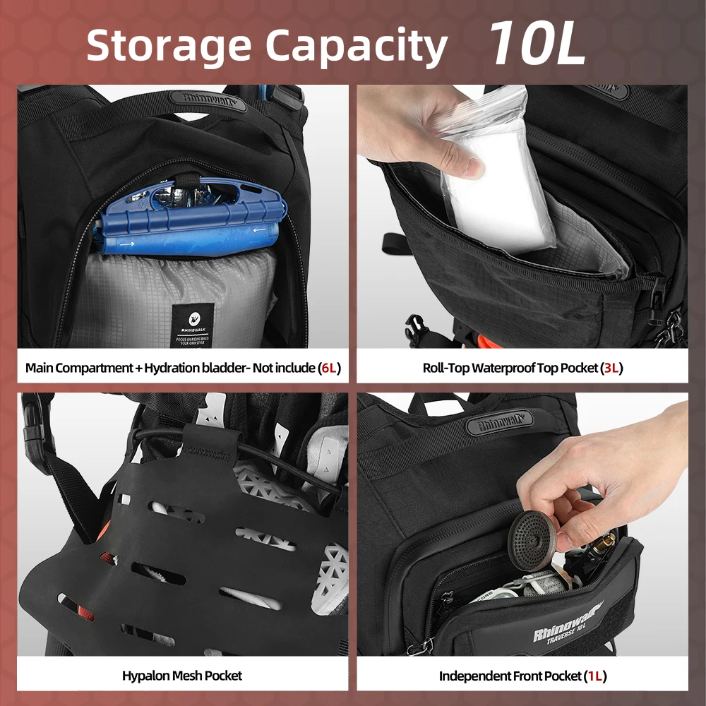 Rhinowalk Motorcycle Backpack  - Tech Accessories Bag 评论和价格