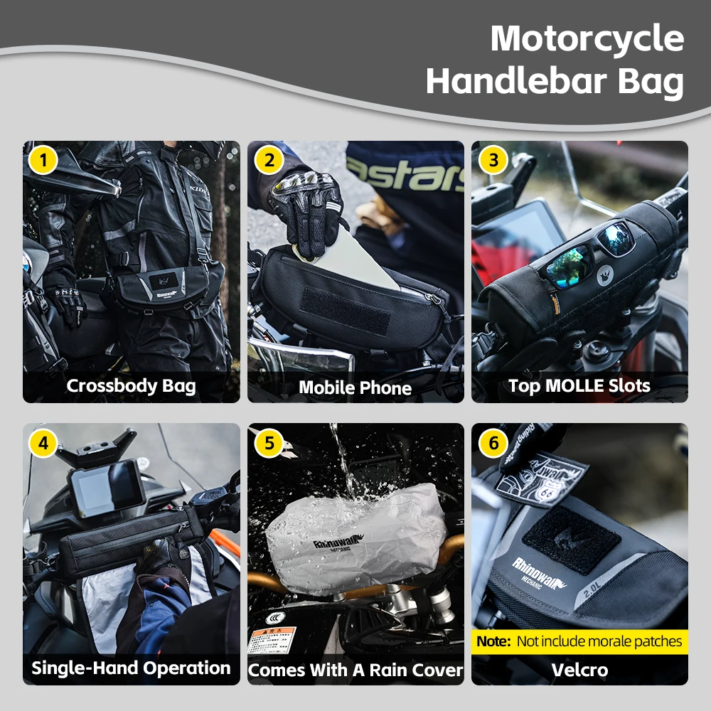 Rhinowalk Motorcycle Handlebar - Tech Accessories Bag 评论和价格