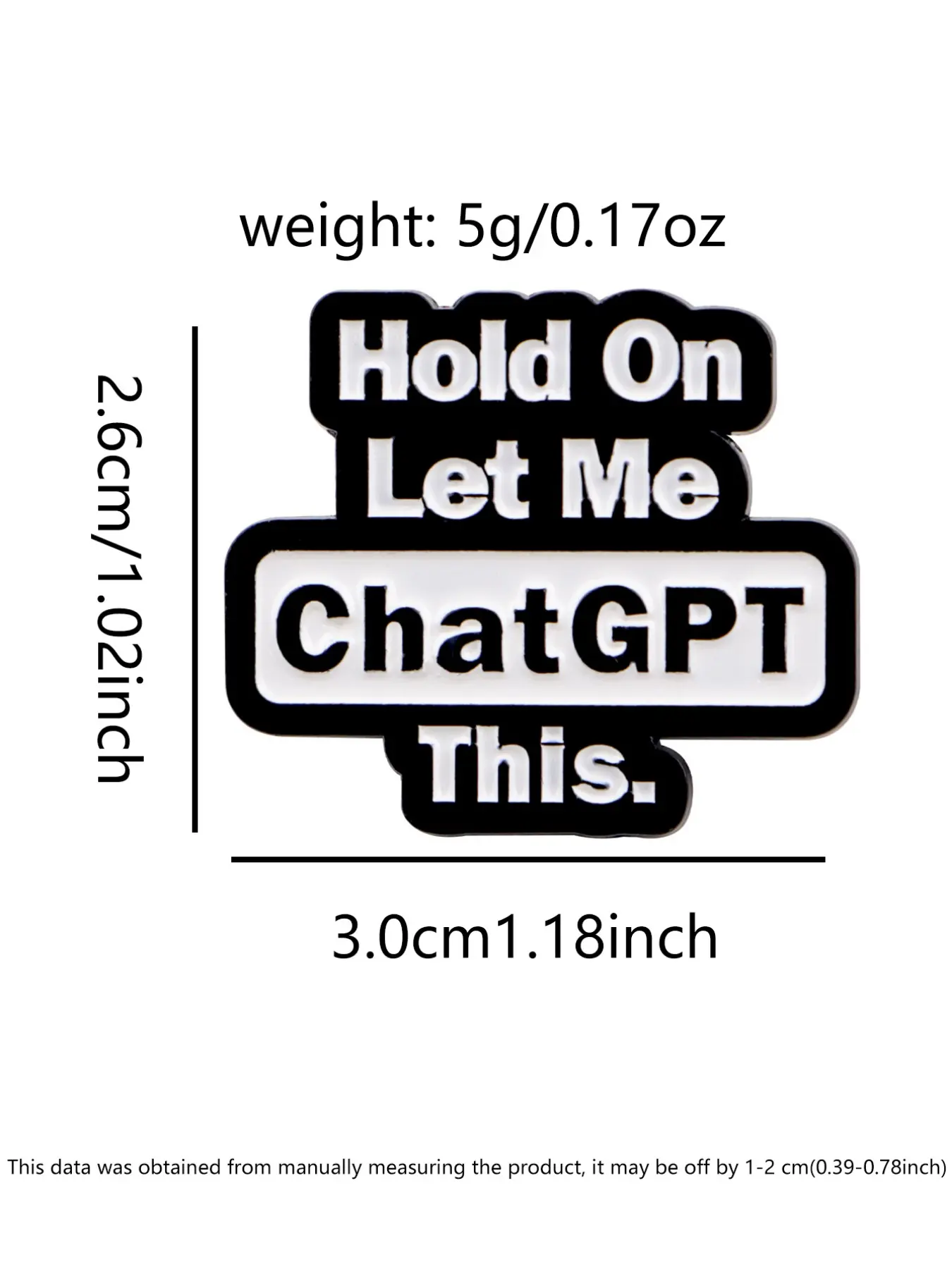 Chatgpt Enamel Pin Emblem Logo - Tech Accessories Logo Design 评论和价格