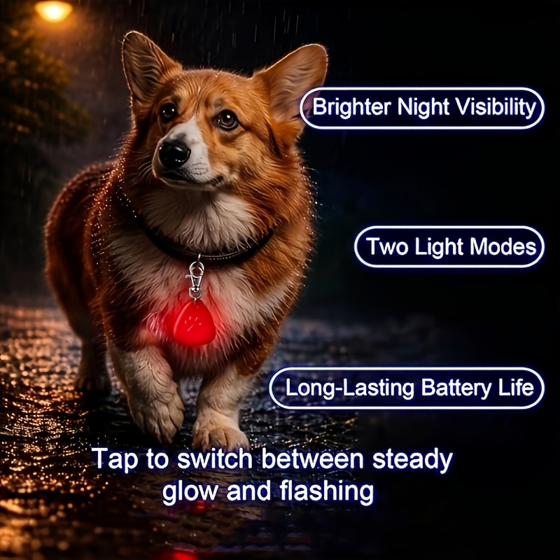 LED Pet Pendant Collar Light,  - Tech Dog Accessories 评论和价格