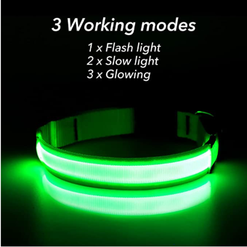 USB Rechargeable Luminous Coll - Tech Dog Accessories 评论和价格