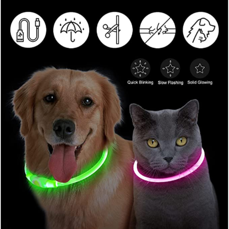 USB Rechargeable Luminous Coll - Tech Dog Accessories 评论和价格