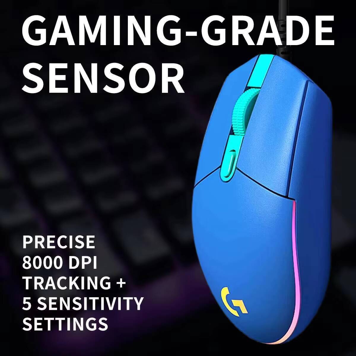 Logitech G203 wired gaming mou - Logitech Mouse G203 评论和价格