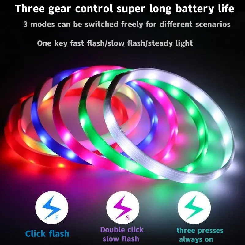New Led Luminous Dog Collar PV - Tech Dog Accessories 评论和价格