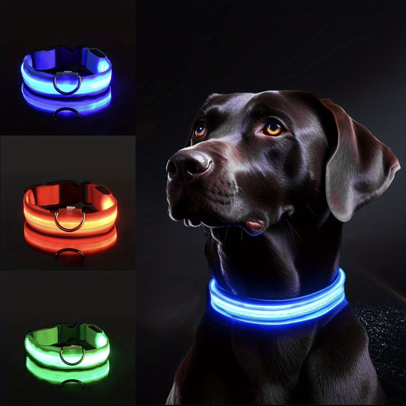Reflective LED Dog Collar for  - Tech Dog Accessories 评论和价格